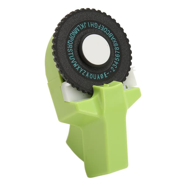 Embossing Label Maker Green Easy Use Ergonomic Design Portable Label Embosser with Tape for Crafts DIY