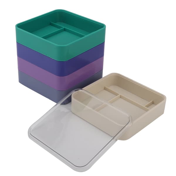 5-Layer Watch Parts Storage Box, Watch Tools for Screw Components, Movements, Hardware Parts (Square)