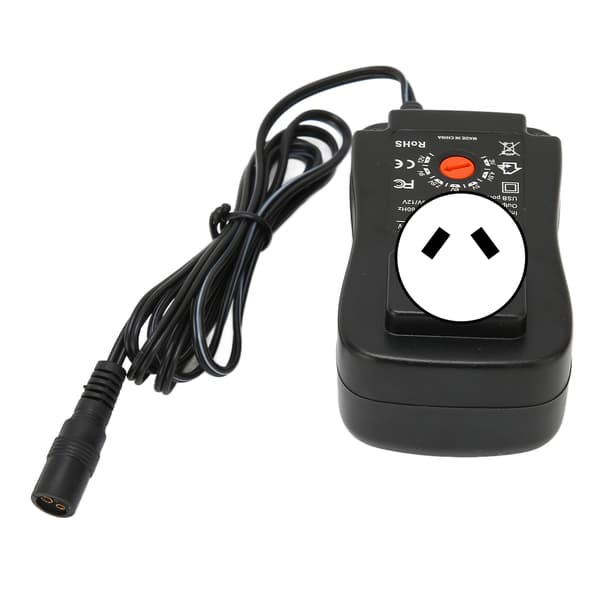 Multifunksjonell 30W universell strømadapter med USB-port, justerbar spenning, strømadapter 100‑240V AU-plugg
