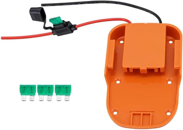 Robust batteriadapter Ridgid och AEG säkerhetsfunktioner säker anslutning för 18V med förebyggande
