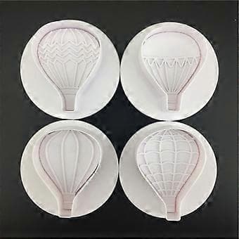 4 stk. Kageforme Luftballonformede Miljøvenlige 3D-printede Bageværktøjer Kageforme DIY Kageforme