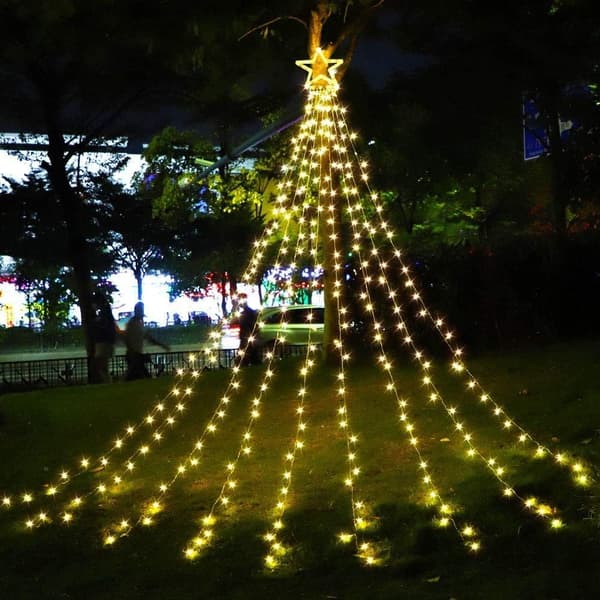 Christmas Decorations Outdoor Lighting Star Christmas Tree Lights Ti