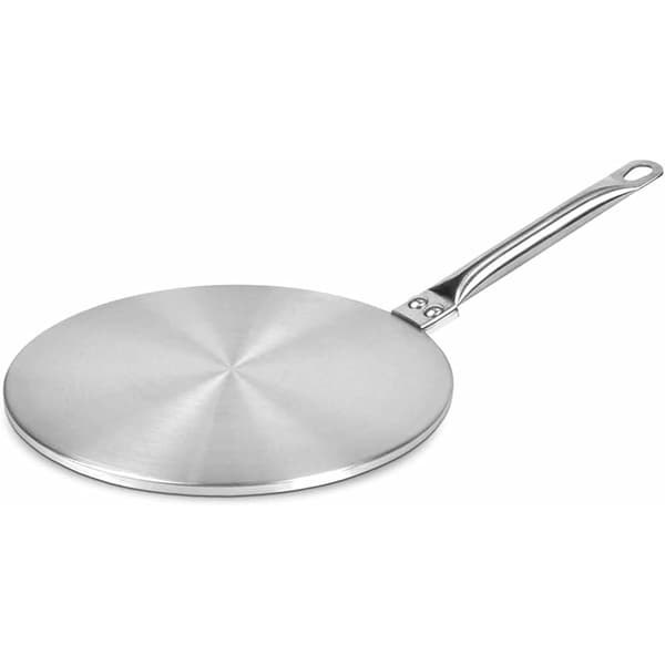 20 cm induktionskogepladeadapter induktionsrelæskive induktionsvarmediffusorplade konverteringsskiveholder til induktionskogeplade rustfrit stål (20 cm)