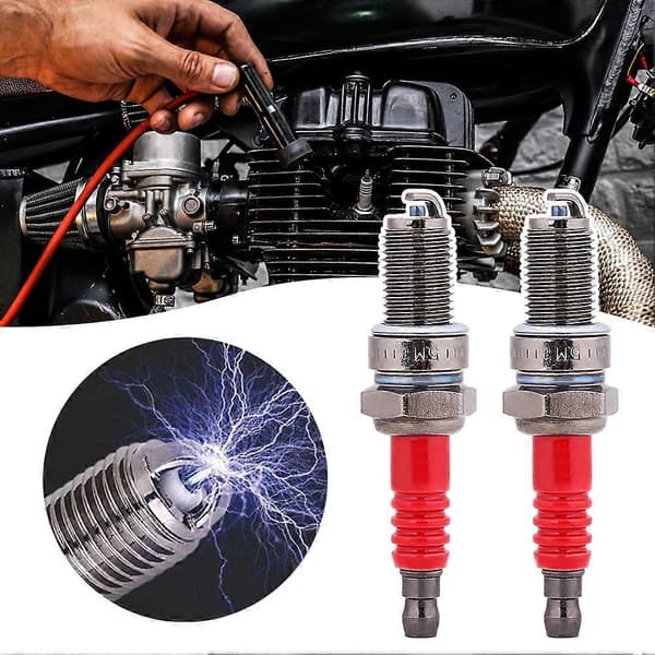 2pcs Motorcycle Spark Plug Set Durable Spark Plugs for Dirt Bike Engines 2 pcs 2 st
