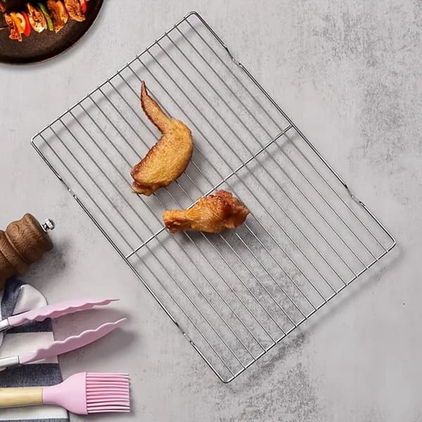 Rectangular Outdoor Grills High Temperature Resistant Stove Rack for Cooking Picnic Small size Small size