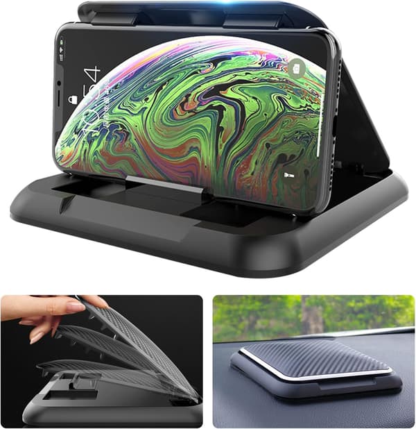 Biltelefonholder Montering Biltelefonholder Dashbord, Justerbar Por