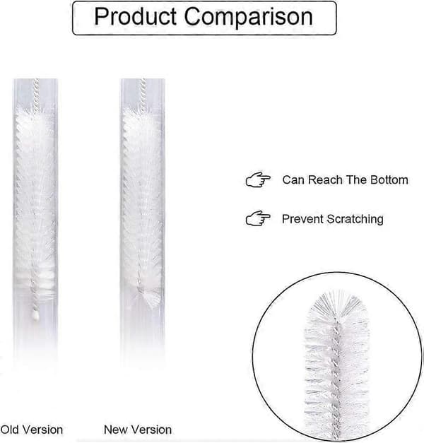 12 kpl putkenpuhdistusharjoja, puhdistusharja, putkenpuhdistusharja pulloille, putkenpuhdistusharjat putkille