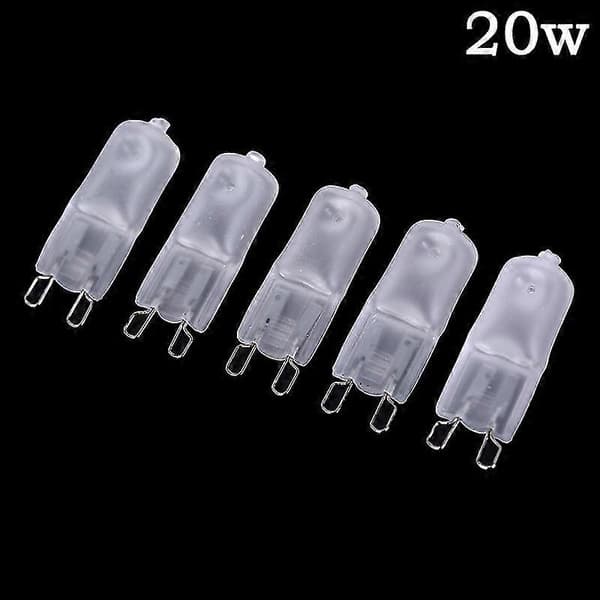 5 stk. Frosted Halogen G9 Dæmpbar Lampe 220v 20/40/60w Halogenlys G9 60W-5PCS 60W-5PCS