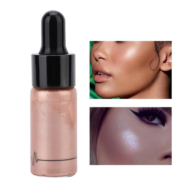Kremet Glansfull Flytende Highlighter Ansikts- Leppelysende Illuminerende Konturmakeup 03#