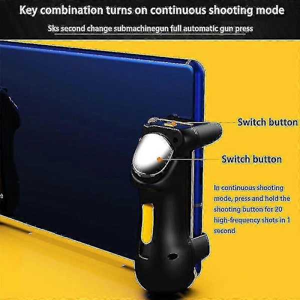 Spelkontroll för Ipad Pubg Trigger Controller L1r1|gamepads Mobil