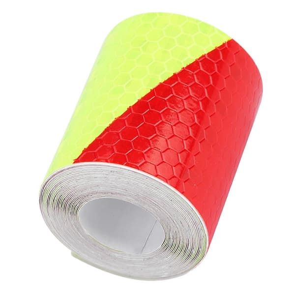 5cm * 3m Reflective Tape Warning Sticker for Car (Fluorescent Red)
