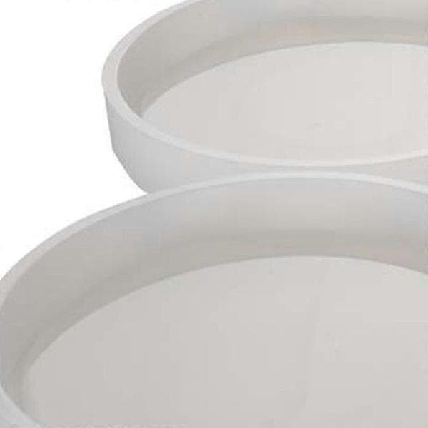 3-pakning store runde silikonunderlegg, diameter 10 cm, former kompatible med støping med harpiks