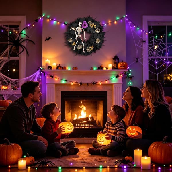 Halloween - til, dekorativ, sæsonbestemt, hus -