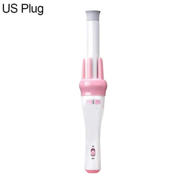 Automatic Rotating Ceramic Curling Iron Heat Resistant Hair Curler Styling Tool US Plug US Plug