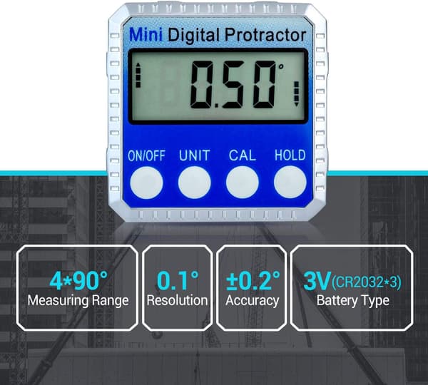Digital magnetisk inklinometer LCD gradskive Mini vanntett Hori