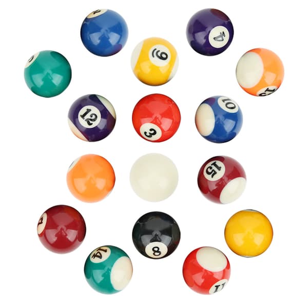16 pcs Eco-Friendly 38mm Resin Billiard Balls, Toy, Mini Pool Table Accessories