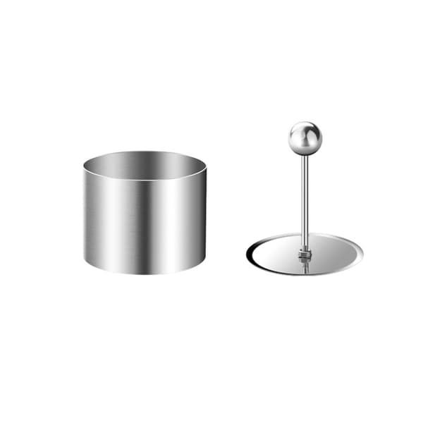 Round Stainless Steel Rice Ball Mold Cleaning Mold for Cooking Baking Medium Medium