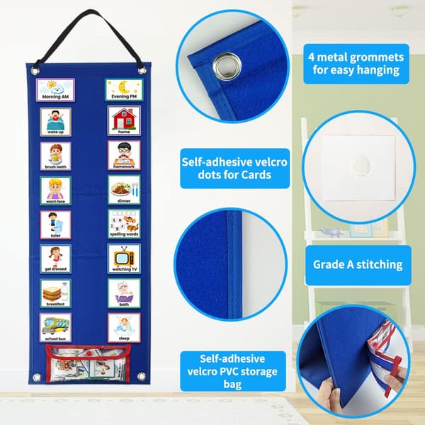 Visual Schedule for Kids Daily Routine Cards Multiple Children Routine Cards Behavior Tool - Home, School, Chores, Outings-FA-