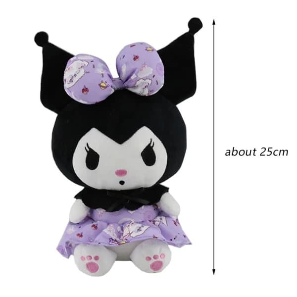 Söpö My Melody Sarjakuva Kuromi Pehmolelu Vaaleanpunainen Hame