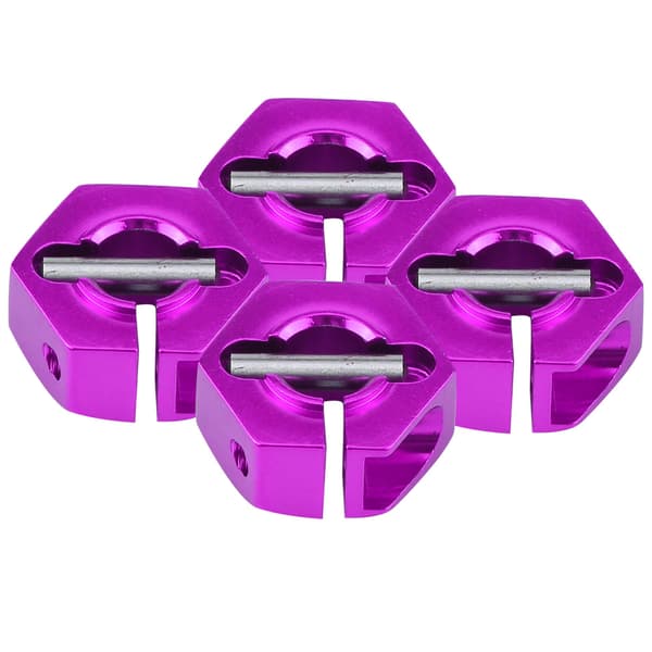 12 mm universal hjulhexnavadapter til HSP Sakura 1/10 skala RC-bil (5 mm, lilla)