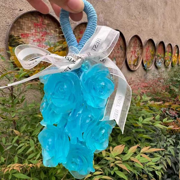 Personalized Handmade Crystal Grape Soaps, Natural Cold Processed Soaps with Long-Lasting Fragrance and Gentle Cleansing. E E