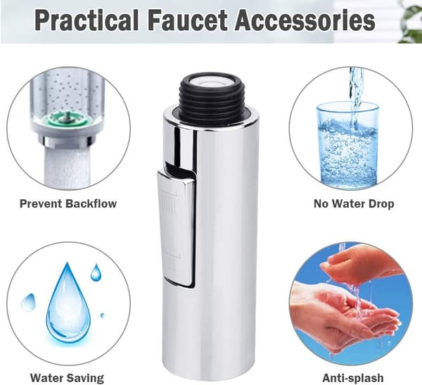 Pull-out spray faucet, 2-mode kitchen mixer spray faucet, pull-out kitchen mixer head, replacement shower head