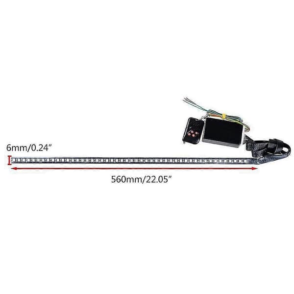 48 LED Vanntett Knight Rider Varsellys Scanner Flash Strobe Kit 12v 5050