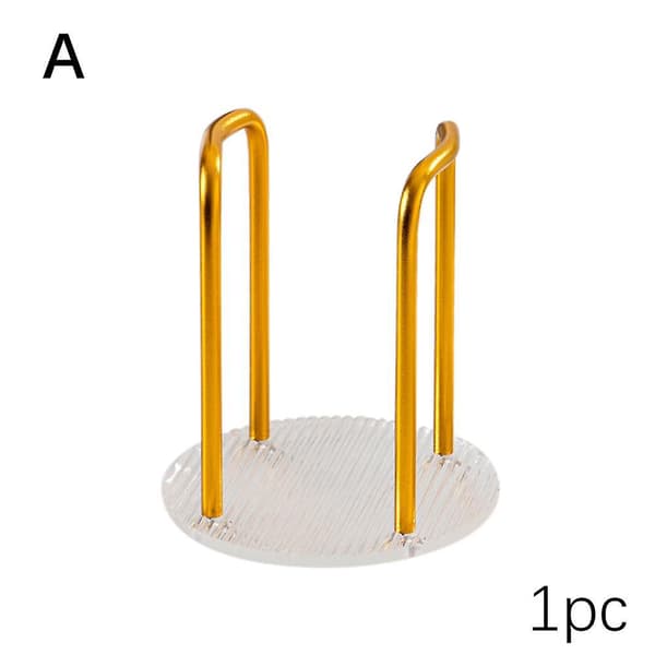Disposable Cup Dispenser Holder Water Tea Cups Dispenser Rack Shelf (Gold)