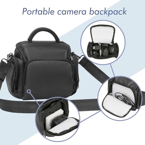 Camera Bag - Single Bag - Adjustable Shoulder Strap - Lightweight Waterproof - Crossbody Bag - 17*10*16cm)
