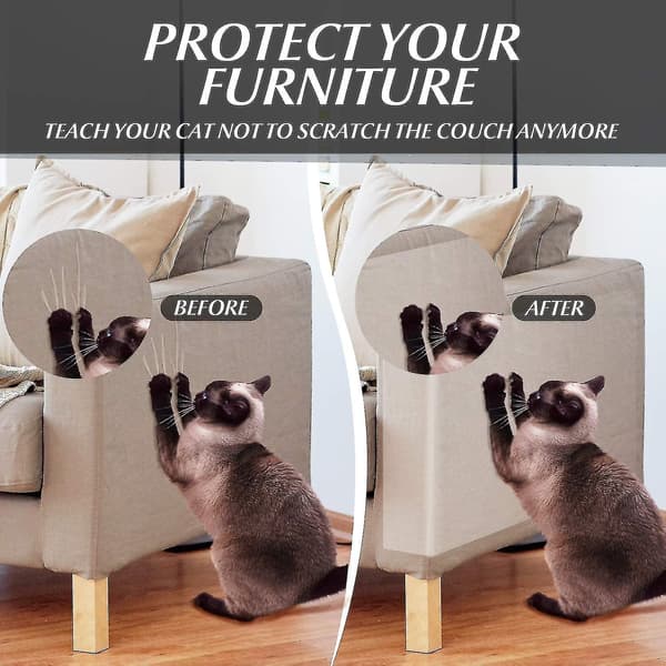 5 stk. møbelbeskyttere mod kradsemærker fra katte