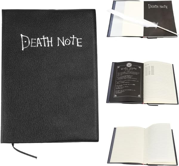 Death Note notesbog, Anime-tema Death Note med halskæde og fjerpen