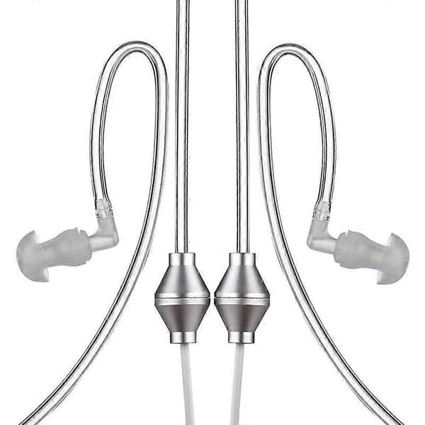 3,5 mm Universal Anti-Strålnings Binaurala Luftrörs-hörlurar med Mikrofon Kompatibel iPhone