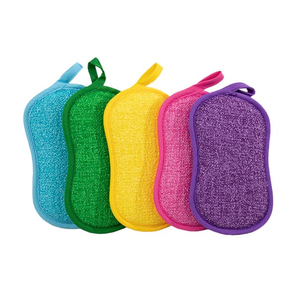 1 stk. (rød) Vaskbare og genanvendelige svampe - Mikrofiber dobbeltsidet