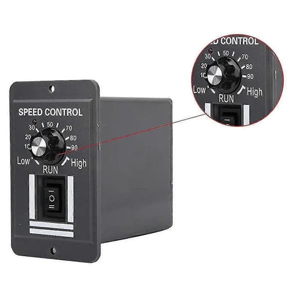 DC 12-60V 40A PWM Børstemotorhastighedsregulator CW CCW Reversibel Switch X1040 til Frem/Tilbage R