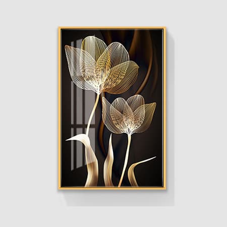 Dekorativ målning för vardagsrum 30*40*3-Blomma, Hotell bakre rum d