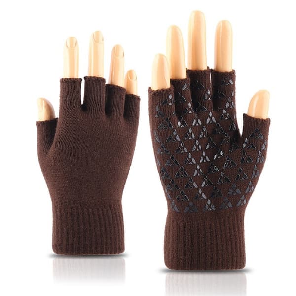Fingerløse vanter - Torvanter Mørkebrun one size brun one size brown