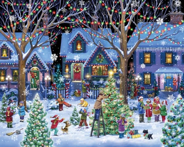 Vermont Christmas Company Juleglede Puslespill 1000 Biter_max