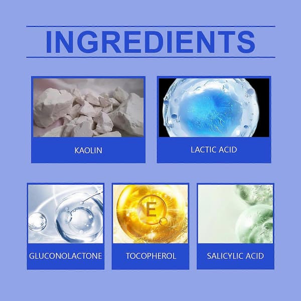 Blackhead Clay Mask Contains Vitamin E (Tocopherol) and Salicylic Acid