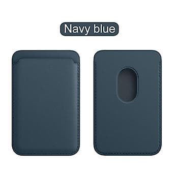 Magnetisk läderkortsplånbok Mag Safe Fodral för iPhone 12 Pro Max Mini (Röd)