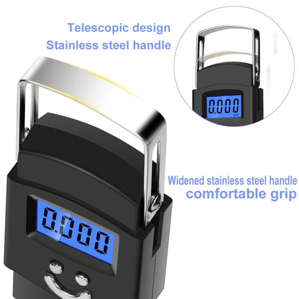 Electronic Hook Bagage Scale, max 50 kg/110 lb Portable Digital Scale