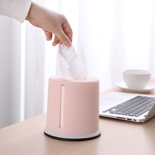 Plastlommeboks, biloppbevaringsboks, skrivebordsboks for servietter