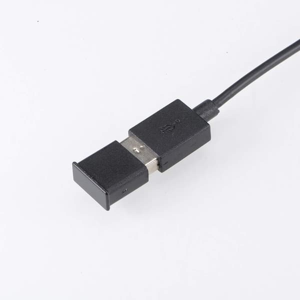 10 st Silikon USB-skydd Dammskydd 13mmx5mm för USB 2.0 Svart