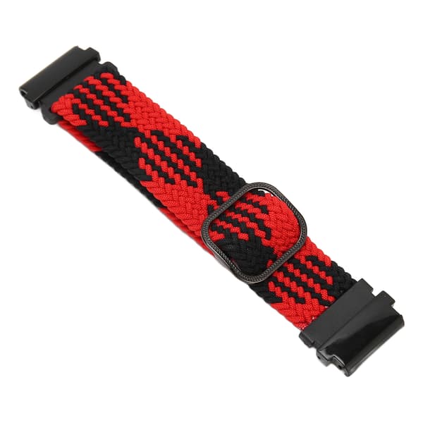 Replacement Strap Adjust Size Sweat Resistant Nylon Woven Watch Band for T REX 2 Ultra Red Black