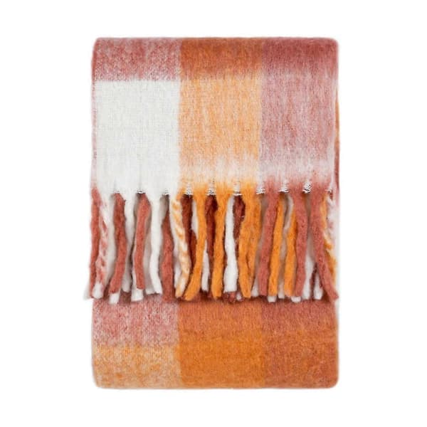 Furn Juno Plaid i Faux Mohair med Tern