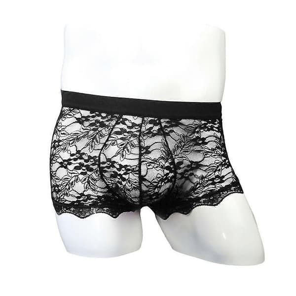 Blonder Gjennomsiktig Mesh Lav Midje Herre Truser Boyshort