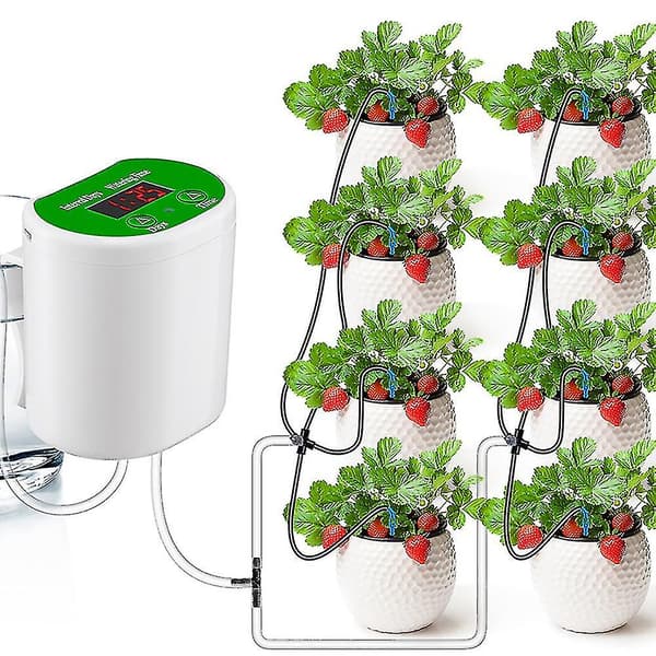 Automatic Indoor Watering System with USB Charger, Drip Irrigation Kit, Automatic Watering Device for 8 Potted Plants
