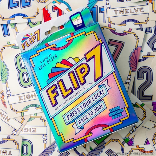 Flip 7 | Korttipeli | Ikä 8+ | 3+ Pelaajaa | 20 Minuutin Peliaika, Uusi