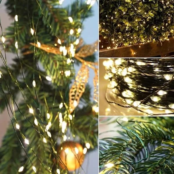 50 m LED light string - 500 LED Warm White - IP44 Waterproof - Remote Control - 8 Light Modes - Christmas Tree Decoration - Outdoor - Wedding - Party