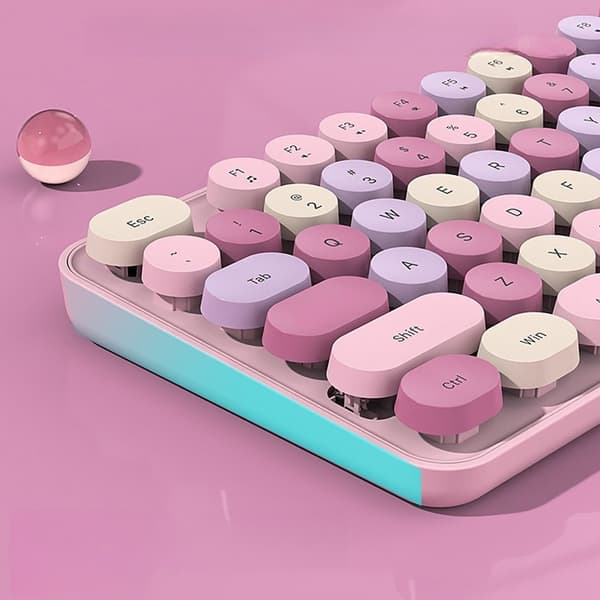 2.4G Wireless Keyboard and Mouse Combo - Silent, Ergonomic, Battery Powered, Compatible with Windows, Mac, and Linux