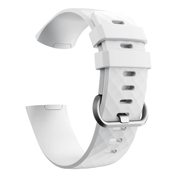 Silicone Sports Wristband for Smartwatch, Replacement Strap Compatible with Fitbit Charge 3